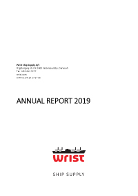 Wrist Ship Supply Annual Report 2019
