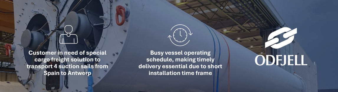 A case story on how WML successfully delivers 4 suction sails