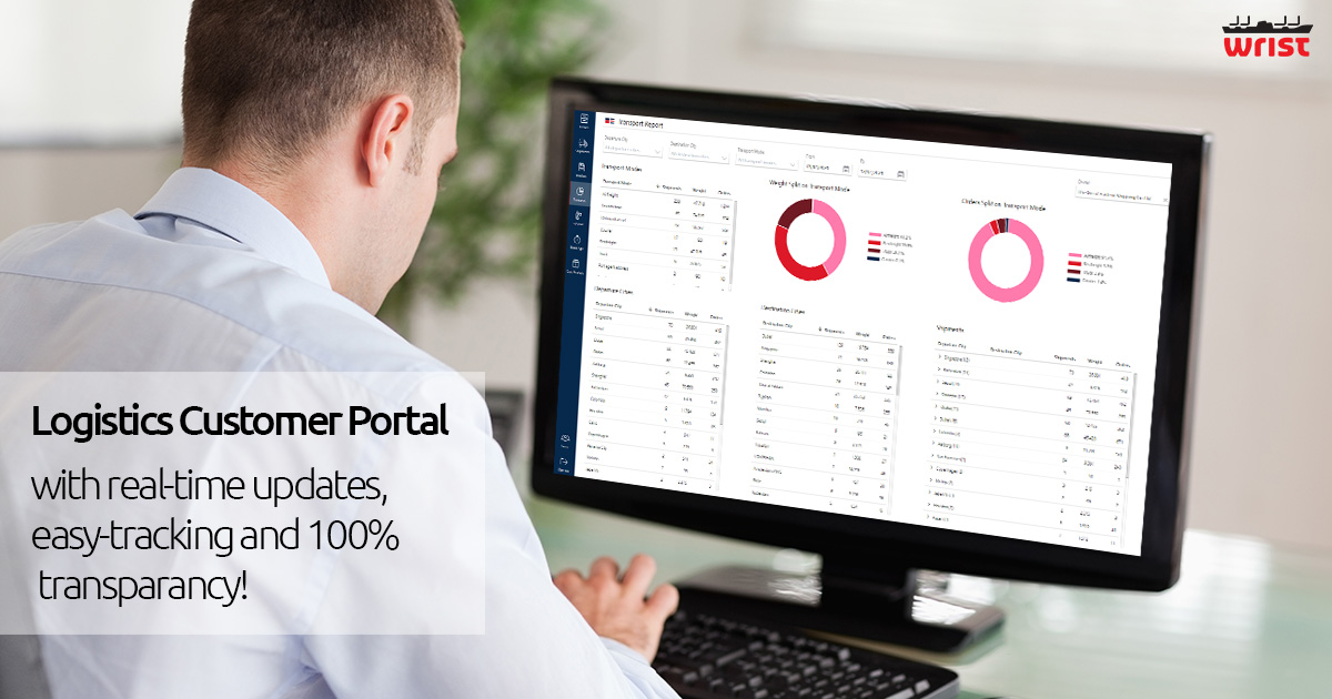 Marine Logistics customer portal, track your shipments.